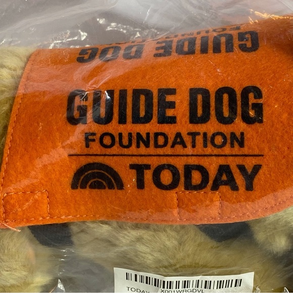 “Sunny” The Guide Dog Foundation Stuffed Animal Orange Dog Vest - Picture 7 of 8